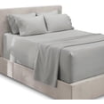 thumbnail image 1 of DNG Creations Twin Size - 8 To 10 Inch Deep Pocket 4 PC Microfiber Sheet Set - Silver, 1 of 5