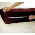 thumbnail image 1 of DNG Creations Zipper Mattress Cover 8 Inch Deep Pocket (Solid Wine-California King), 1 of 2