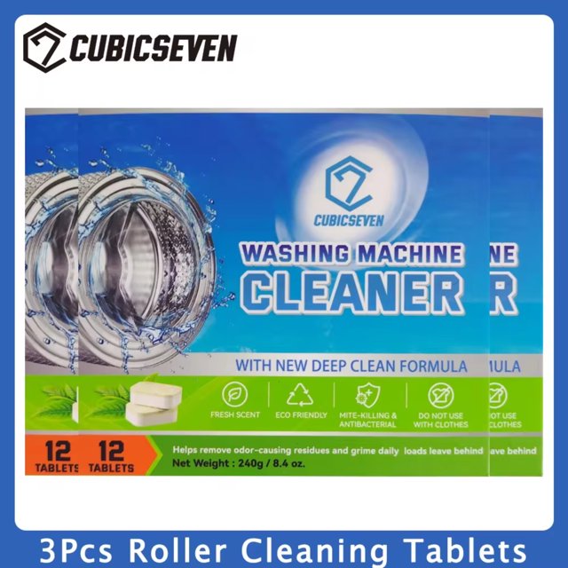 DNGZJAO 12PCS Cleaning Wash Tablet Washing Machine Deep Cleaning Agent