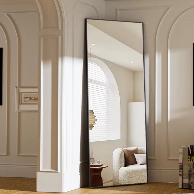DNGZJAO 64”x21” Floor Mirror Full Length Bedroom Floor Body Mirror with