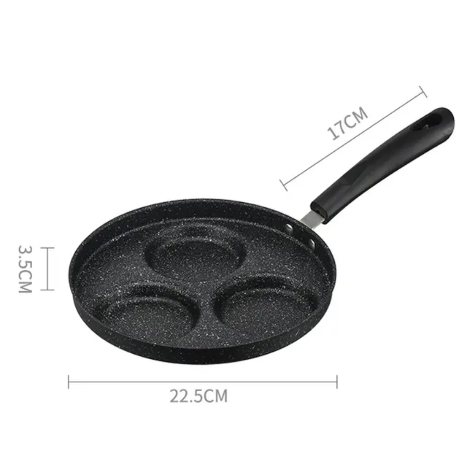 DNGZJAO Nonstick Durable Breakfast Frying Pans for Pancakes Eggs and