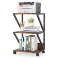DNGZJAO Printer Stand 3Tier Rolling Printer Cart Under Desk Industrial