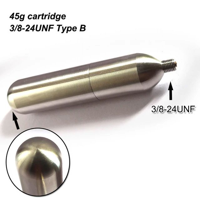 DNGZJAO Refillable High Pressure 45g Co2 Cartridge Beer Barrel Brewed