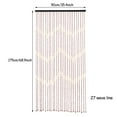 DNGZJAO Wood Beaded Curtains Door String Bead Curtain Doorways 35” W x