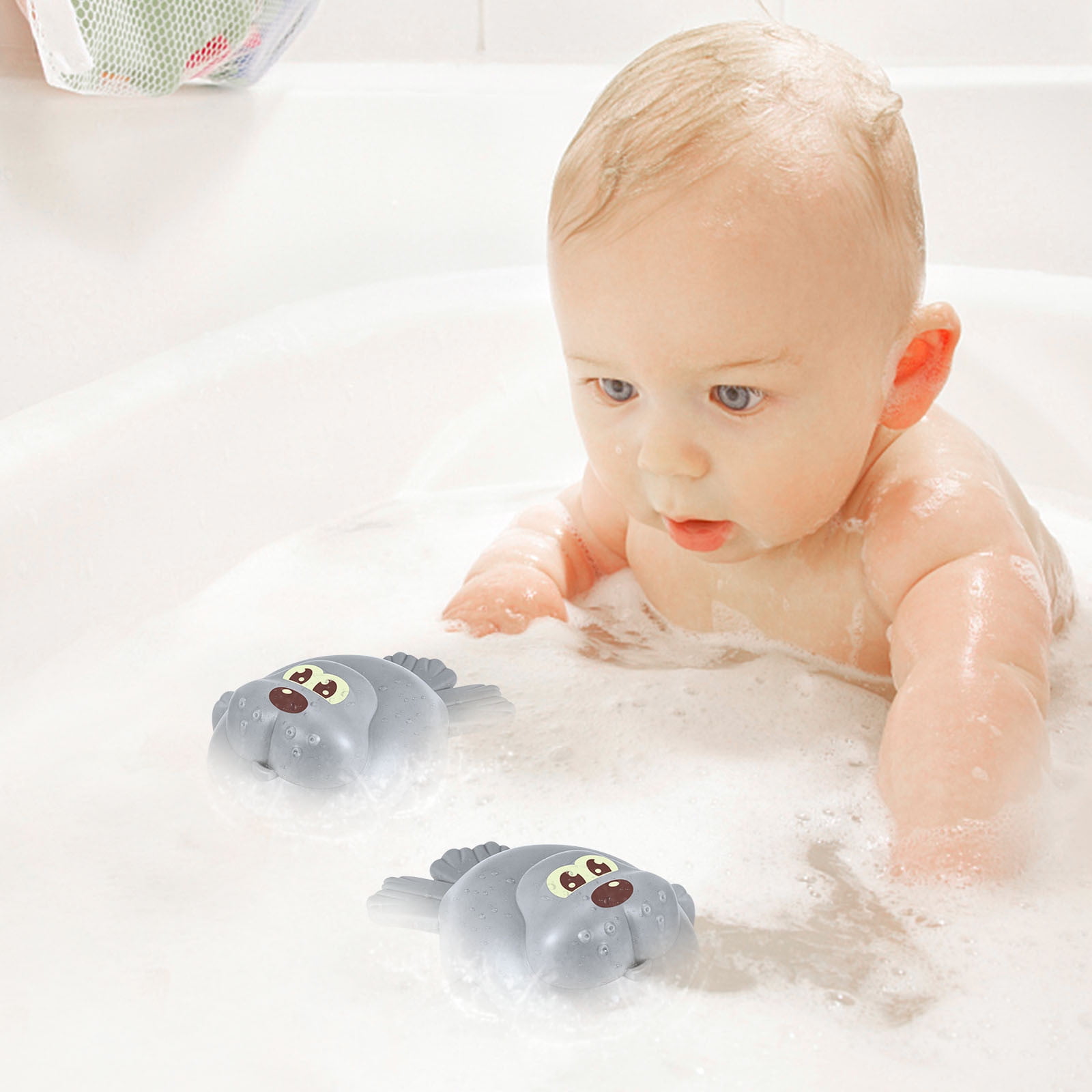 DNHAQB Wind-up Bath Toy, Swimming Toddlers Bathtub Windup Whale Tub Toy ...