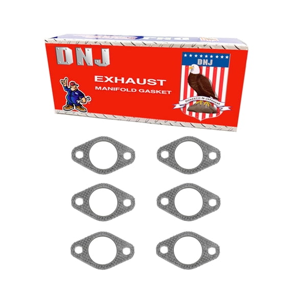 DNJ EG1166 Exhaust Manifold Gasket Fits Cars & Trucks 04-15 Dodge Ram 5.9L 6.7L L6 OHV 24v