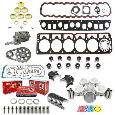 DNJ EK1120AM Master Engine Rebuild Kit Fits Cars & Trucks 1992-1993 Jeep Cherokee Comanche Grand Cherokee Wrangler 4.0L OHV L6 12V 242cid VIN S