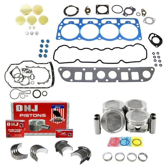 DNJ EK1121 Engine Rebuild Kit Fits Cars & Trucks 1996 Dodge Jeep Cherokee Dakota 2.5L OHV L4 8V 150cid 153cid VIN P