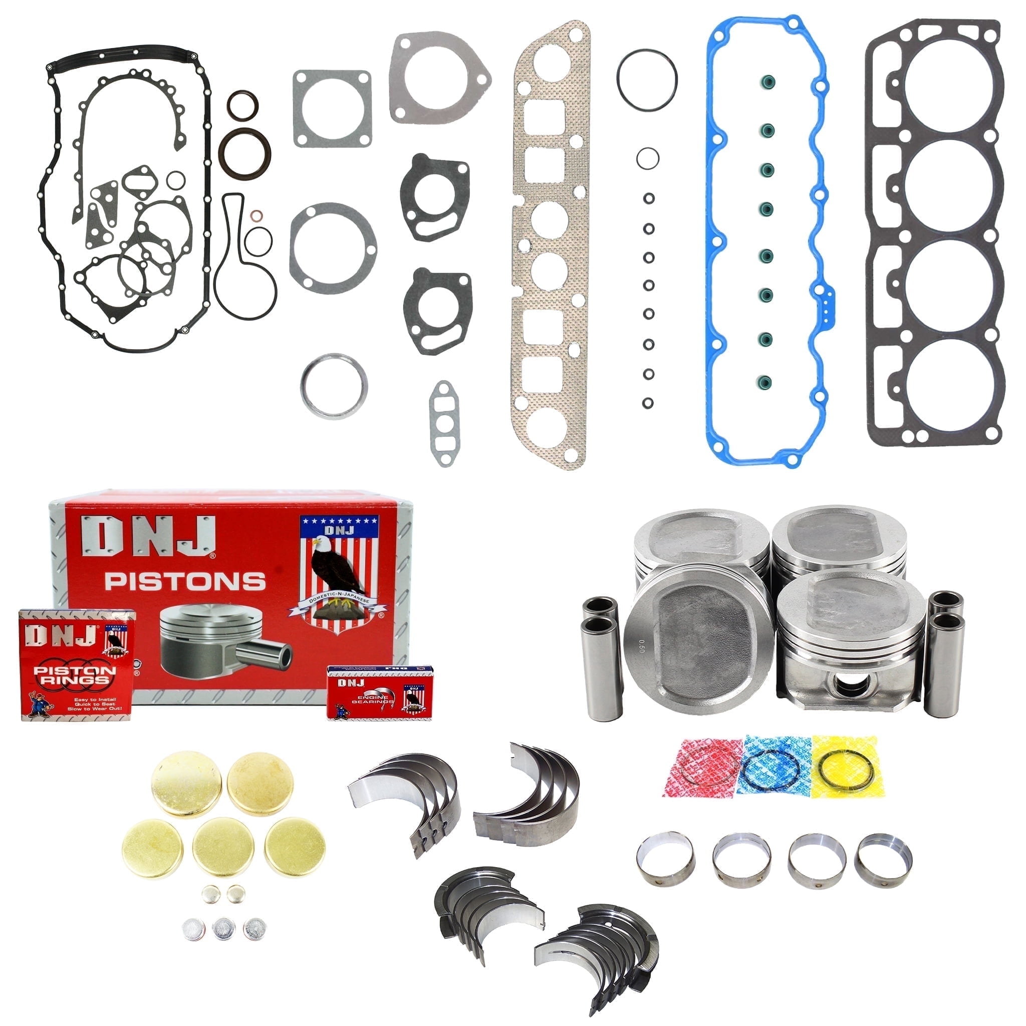 Engine Piston Set Fits 92-03 Dodge Jeep B150 B1500 5.2L Magnum