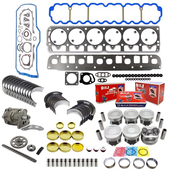 DNJ EK1126M Master Engine Rebuild Kit Fits Cars & Trucks 1996-1998 Jeep Cherokee Grand Cherokee Wrangler 4.0L OHV L6 12V 242cid VIN S