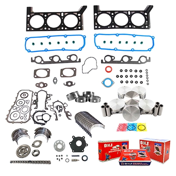 DNJ EK1138CM Master Engine Rebuild Kit Fits Cars & Trucks 2008-2008 Dodge 3.3L V6 12V OHV 3301cc