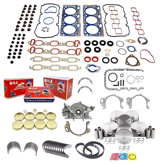 DNJ EK1150M Master Engine Rebuild Kit Fits Cars & Trucks 2003-2004 Chrysler Dodge 300M Concorde Intrepid 3.5L SOHC V6 24V 215cid VIN G VIN K VIN M VIN V