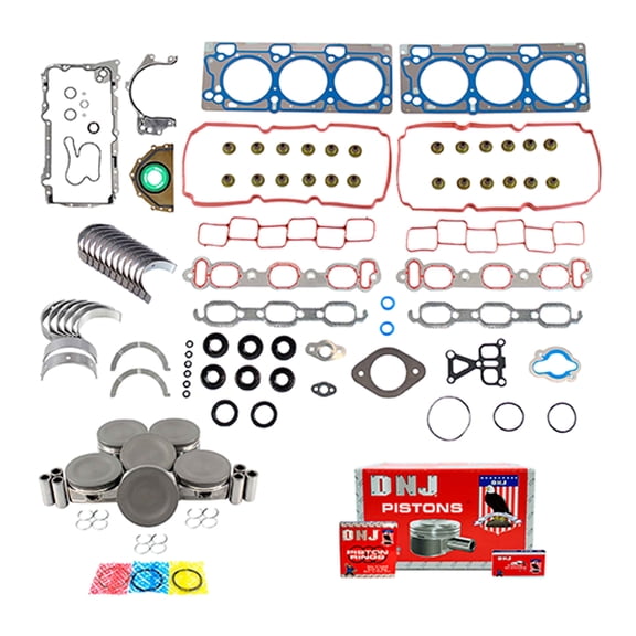 DNJ EK1158 Engine Rebuild Kit Fits Cars & Trucks 2007-2011 Dodge 4.0L V6 24V SOHC 3952cc