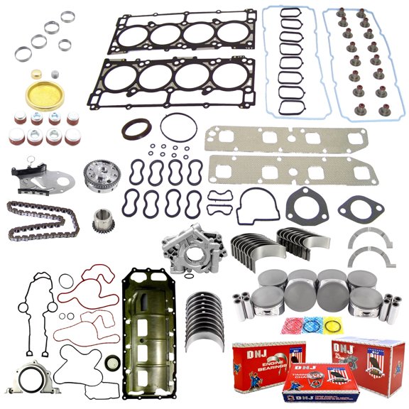 DNJ EK1161M Master Engine Rebuild Kit Fits Cars & Trucks 2007-2008 Dodge 5.7L V8 16V OHV 345cid