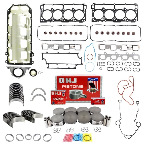 DNJ EK1162 Engine Rebuild Kit Fits Cars & Trucks 2005-2010 Dodge 6.1L V8 16V OHV 6059cc