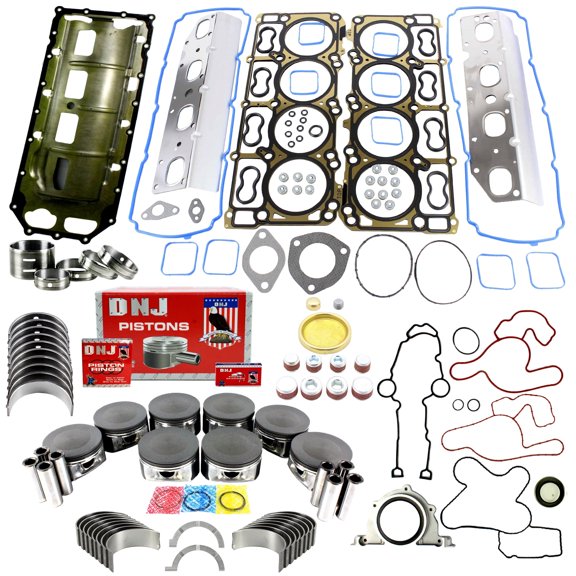 DNJ EK1163A Engine Rebuild Kit Fits Cars & Trucks 2009-2022 Dodge 5.7L V8 16V OHV 345cid