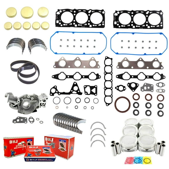 DNJ EK130M Master Engine Rebuild Kit Fits Cars & Trucks 1995-1998 Mitsubishi Montero Montero Sport 3.0L SOHC V6 24V 181cid 6G72 VIN H VIN P
