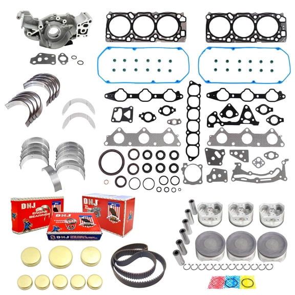 DNJ EK133CM Master Engine Rebuild Kit Fits Cars & Trucks 2001-2004 Mitsubishi Montero Sport 3.5L SOHC V6 24V 215cid 6G74 VIN R