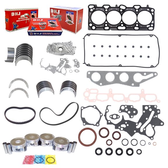 DNJ EK162M Master Engine Rebuild Kit Fits Cars & Trucks 2004-2007 Mitsubishi Eclipse Galant Lancer Outlander 2.4L SOHC L4 16V 2378cc 2400cc 4G69