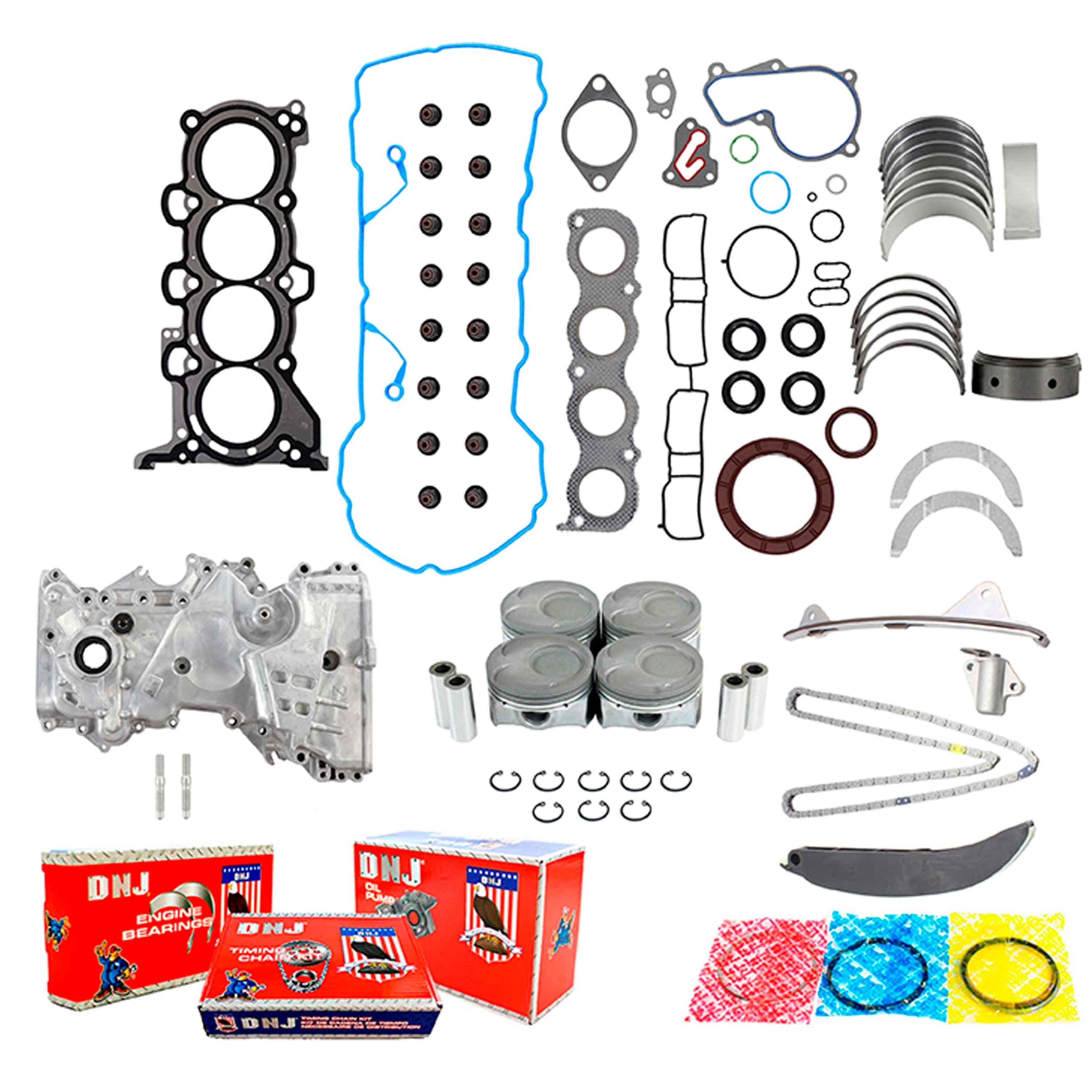 DNJ EK193DM Master Engine Rebuild Kit Fits Cars & Trucks 2014-2020 Hyundai 2.0L L4 16V DOHC 1999cc