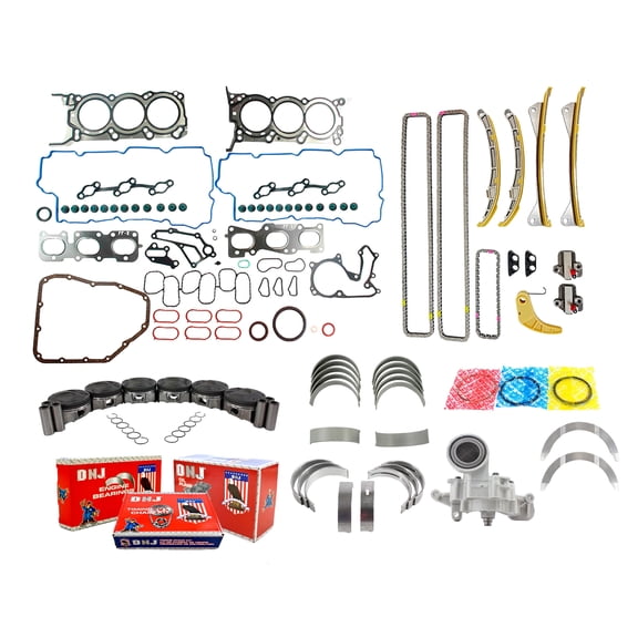 DNJ EK197M Master Engine Rebuild Kit Fits Cars & Trucks 2012-2014 Hyundai 3.3L V6 24V DOHC 3342cc