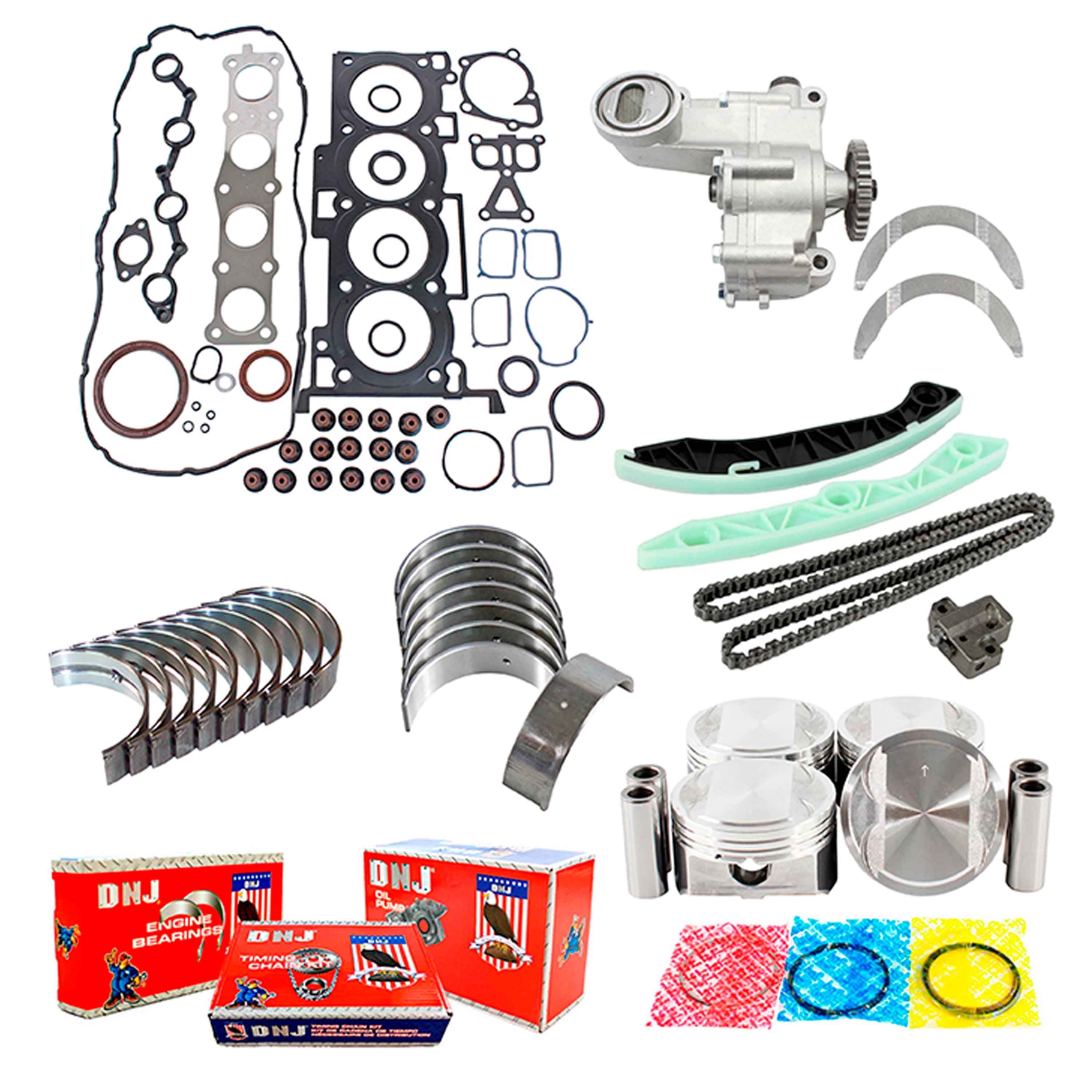 DNJ EK198AM Master Engine Rebuild Kit Fits Cars & Trucks 2010-2013 Hyundai 2.0L L4 16V DOHC 1998cc