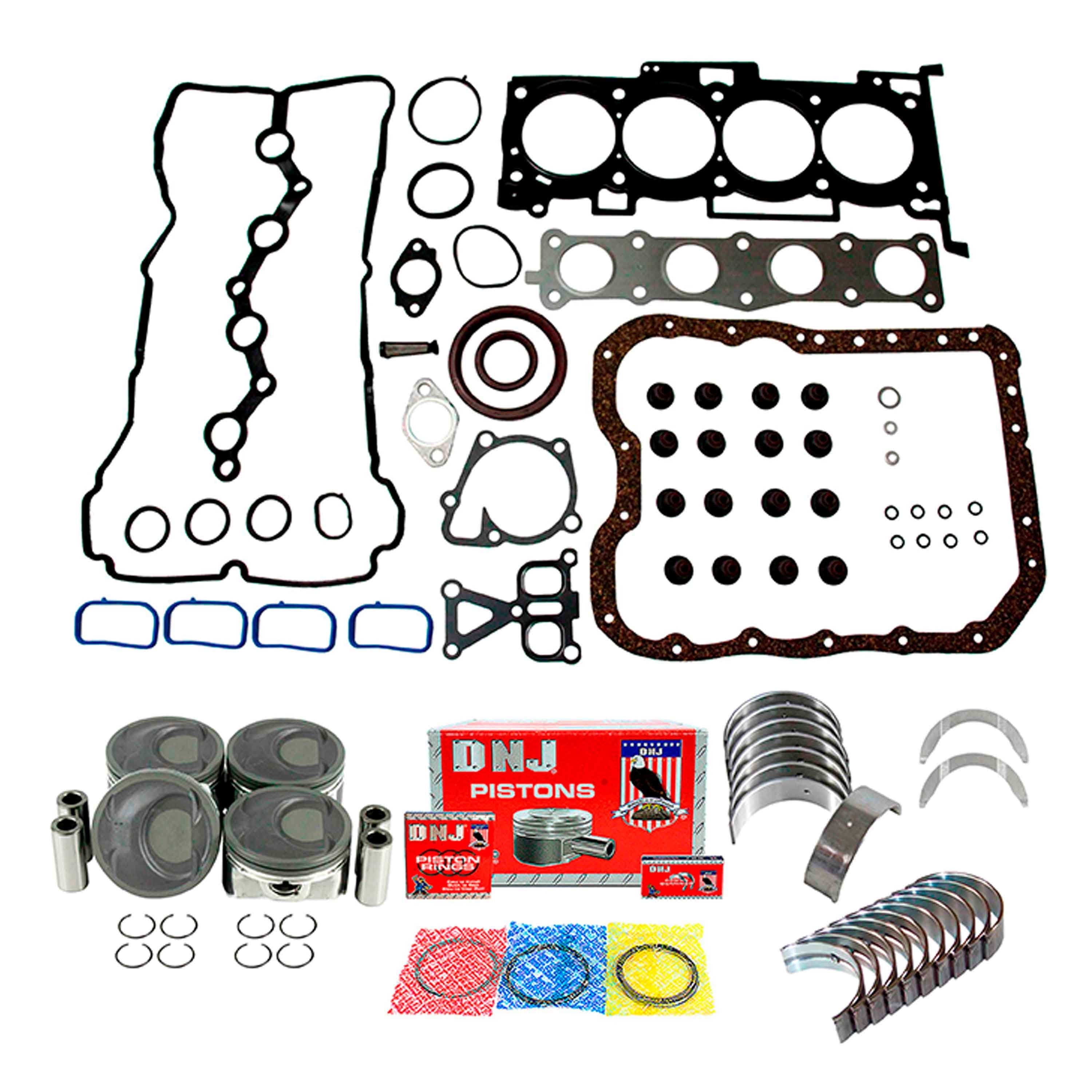 DNJ EK199A Engine Rebuild Kit Fits Cars & Trucks 2011-2016 Hyundai 2.4L L4 16V DOHC 2359cc