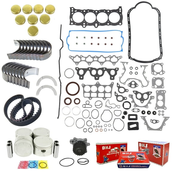 DNJ EK206M Master Engine Rebuild Kit Fits Cars & Trucks 1985-1989 Honda Accord Prelude 2.0L SOHC L4 12V 1955cc A20A1 A20A3 BS BT