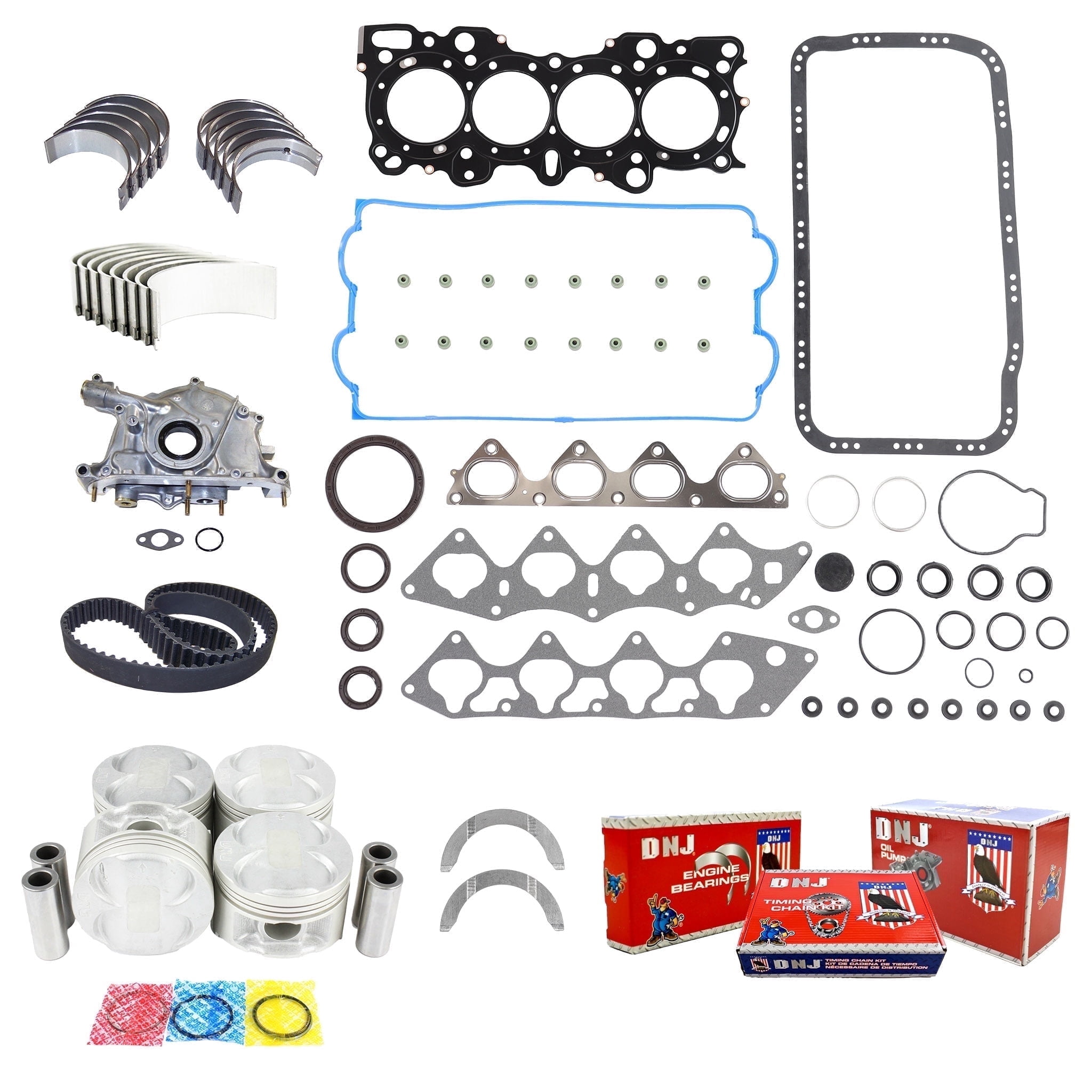 DNJ EK217M Master Engine Rebuild Kit Fits Cars & Trucks 1994-1995 Honda ...