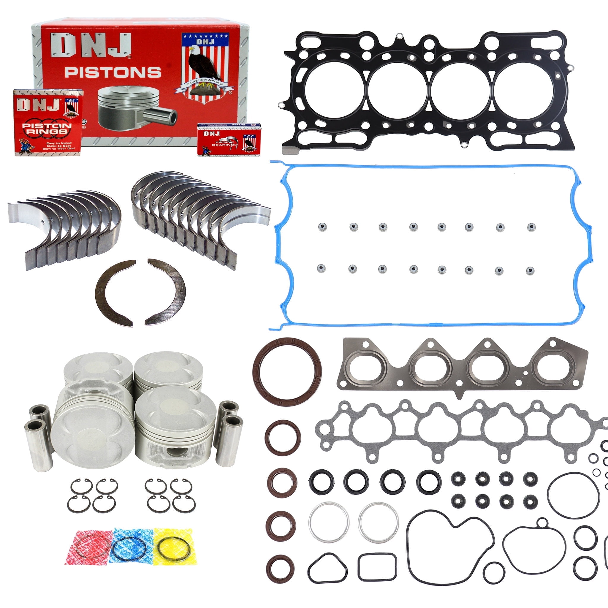 DNJ EK224 Engine Rebuild Kit Fits Cars & Trucks 1998-2001 Honda Prelude