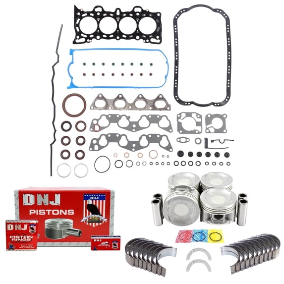 DNJ EK296 Engine Rebuild Kit Fits Cars & Trucks 1992-1995 Honda Civic 1.5L SOHC L4 16V 1493cc D15Z1