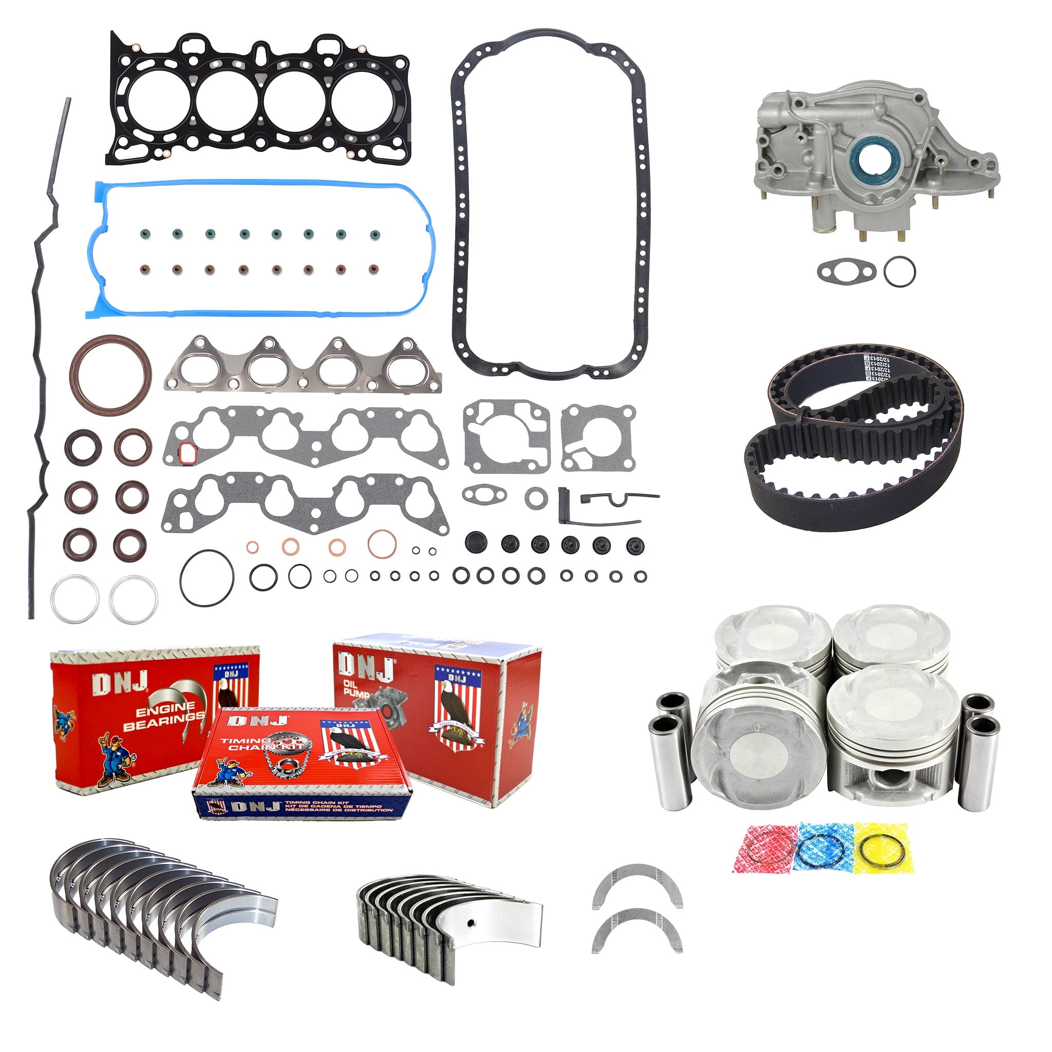 DNJ EK296AM Master Engine Rebuild Kit Fits Cars & Trucks 19921995