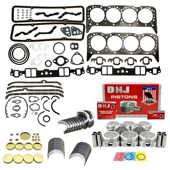 DNJ EK3101 Engine Rebuild Kit Fits Cars & Trucks 1968-1980 Buick Chevrolet GMC Oldsmobile Pontiac Bel Air C- G- K - Series Camaro Corvette Cutlass Impala Malibu Monte Carlo 5.7L OHV V8 16V