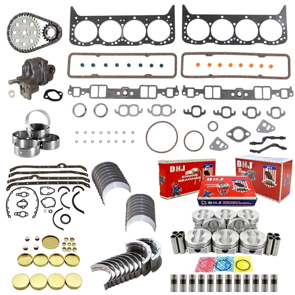 DNJ EK3102EM Master Engine Rebuild Kit Fits Cars & Trucks 1985-1985 Chevrolet GMC C-Series G-Series Jimmy K-Series P20 P2500 P30 P3500 5.7L OHV V8 16V 350cid