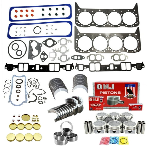 DNJ EK3103D Engine Rebuild Kit Fits Cars & Trucks 1987-1995 AM General Chevrolet GMC Pontiac Blazer C-Series Camaro Firebird G-Series Hummer Tahoe Yukon 5.7L OHV V8 16V VIN 6 VIN 7 VIN 8