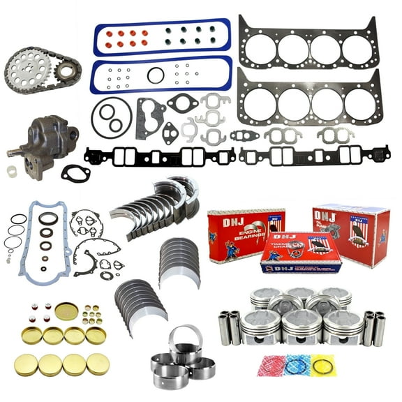 DNJ EK3103DM Master Engine Rebuild Kit Fits Cars & Trucks 1987-1990 Chevrolet Pontiac Camaro Caprice Firebird 5.7L OHV V8 16V 350cid VIN 6 VIN 7 VIN 8
