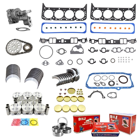 DNJ EK3109HM Master Engine Rebuild Kit Fits Cars & Trucks 1996 Chevrolet Express 2500 5.0L V8 305cid 16V OHV