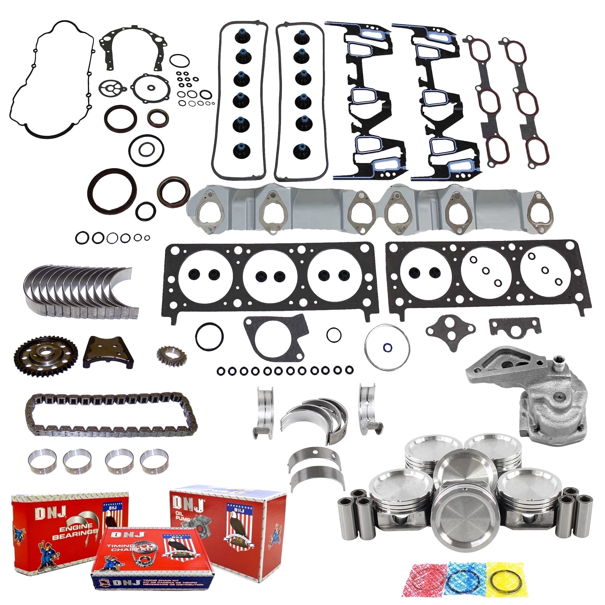 DNJ EK3117M Master Engine Rebuild Kit Fits Cars & Trucks 1996-1999 ...