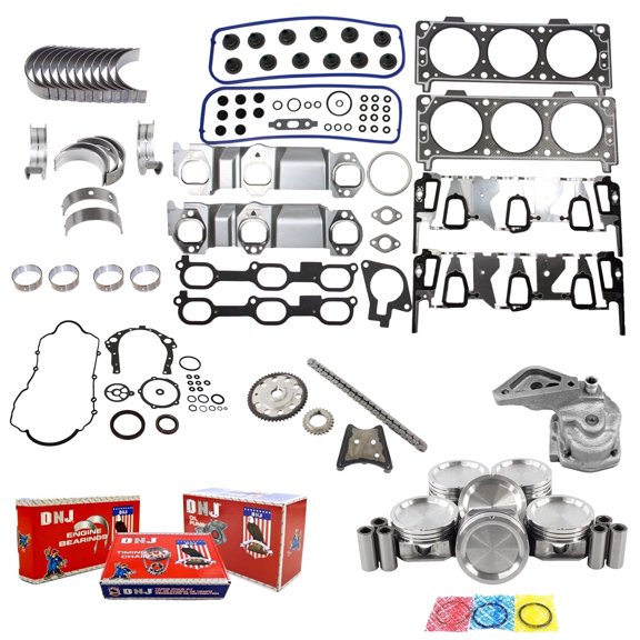 DNJ EK3119M Master Engine Rebuild Kit Fits Cars & Trucks 2004-2005 Buick Chevrolet Oldsmobile Pontiac Alero Aztek Grand Am Impala Montana Monte Carlo Rendezvous Venture 3.4L OHV V6 12V VIN E