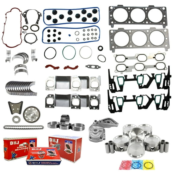 DNJ EK3121AM Master Engine Rebuild Kit Fits Cars & Trucks 2008-2009 Chevrolet 3.4L V6 12V OHV 207cid