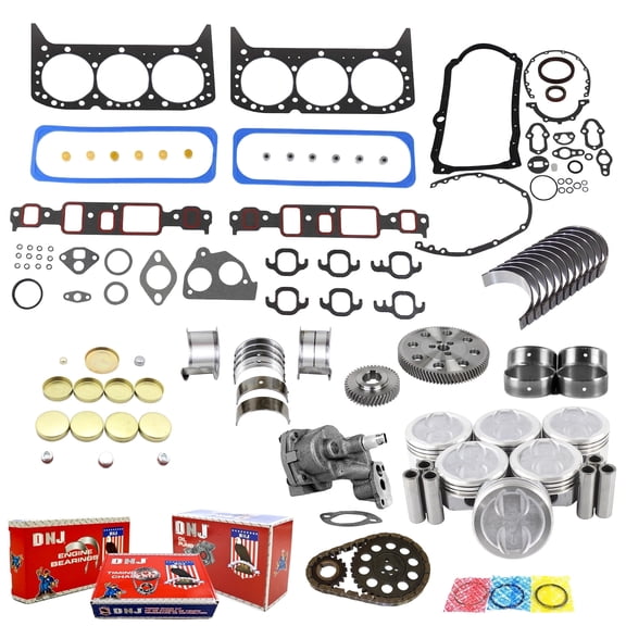 DNJ EK3125CM Master Engine Rebuild Kit Fits Cars & Trucks 1993 Chevrolet GMC Astro C1500 C2500 Caprice G-Series K1500 K2500 P30 P3500 S10 S10 Blazer Safari Sonoma 4.3L OHV 12V VIN Z