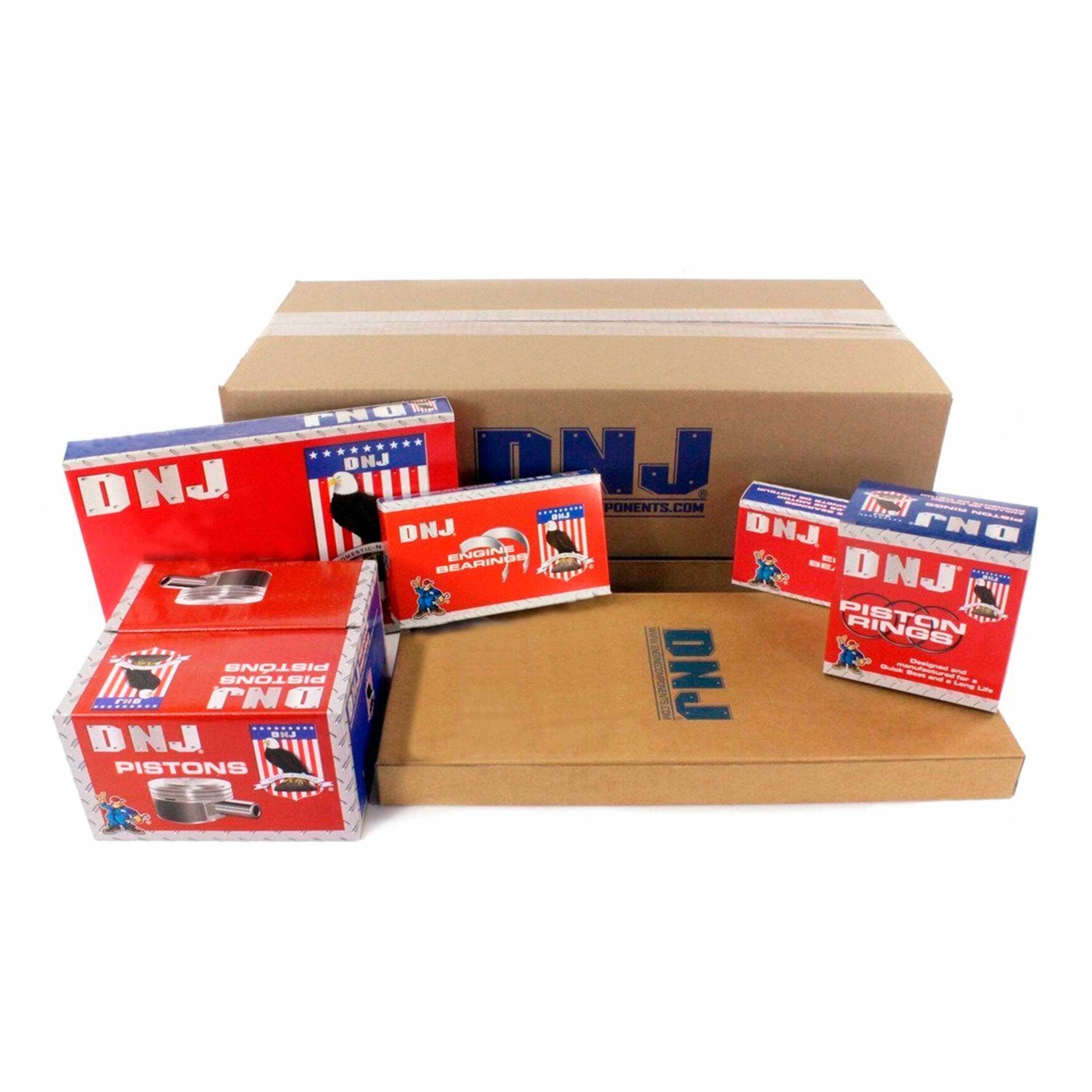 Engine Rebuild Kit For 1993-1995 Chevy SBC 350 5.7L V8 W/ Flat-Top Pistons - Full Gasket Set, Bearings, Oil Pump
