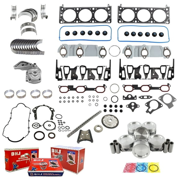 DNJ EK3151M Master Engine Rebuild Kit Fits Cars & Trucks 2004-2005 Buick Century 3.1L OHV V6 12V 189cid