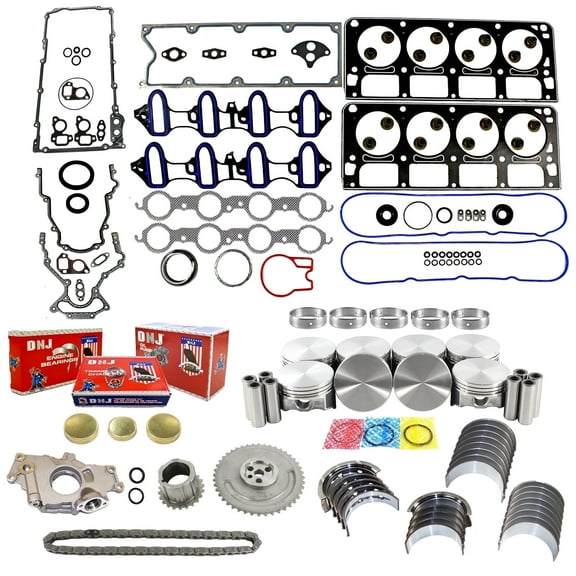 DNJ EK3167M Master Engine Rebuild Kit Fits Cars & Trucks 2001 Chevrolet GMC Sierra 1500 Silverado 1500 Tahoe Yukon 4.8L OHV V8 16V 294cid VIN V