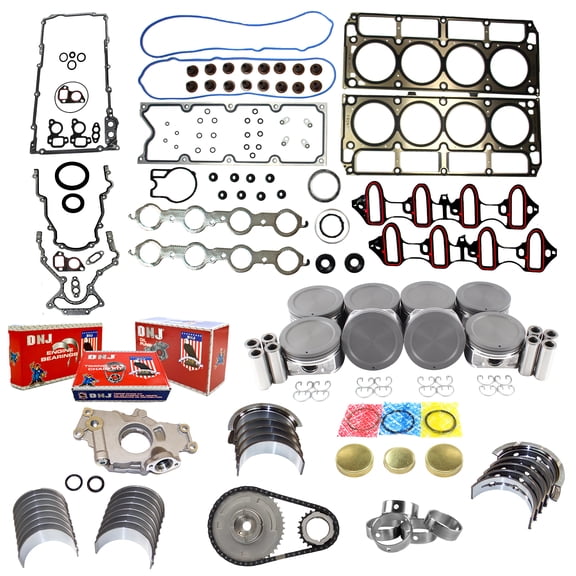 DNJ EK3168JM Master Engine Rebuild Kit Fits Cars & Trucks 2007 GMC Sierra 1500 Classic 5.3L V8 5328cc 16V OHV