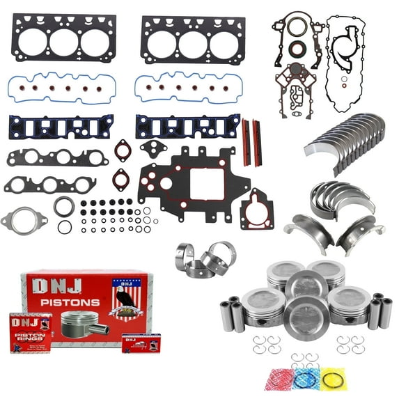 DNJ EK3183C Engine Rebuild Kit Fits Cars & Trucks 2004-2005 Buick Park Avenue 3.8L OHV V6 12V 231cid VIN 1