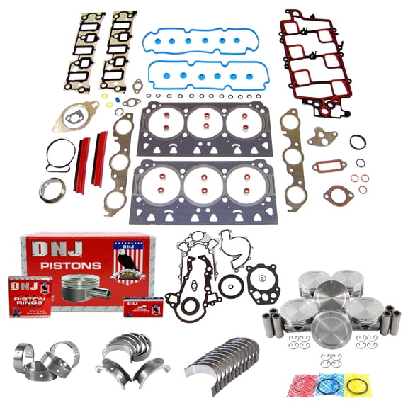 DNJ EK3189 Engine Rebuild Kit Fits Cars & Trucks 2006-2008 Buick Pontiac 3.8L V6 12V OHV 3800cc