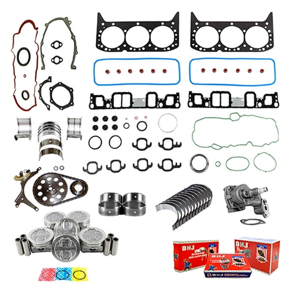 DNJ EK3205M Master Engine Rebuild Kit Fits Cars & Trucks 2007 Chevrolet 4.3L V6 12V OHV 262cid