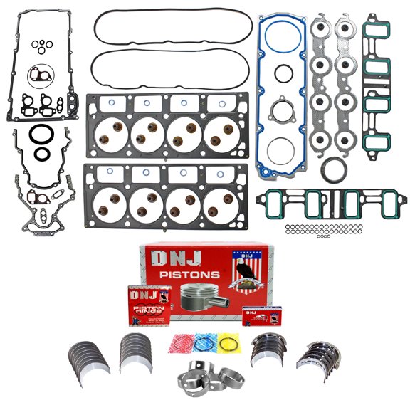 DNJ EK3216B Engine Rebuild Kit Fits Cars & Trucks 2010-2013 Chevrolet 6.2L V8 16V OHV 6162cc