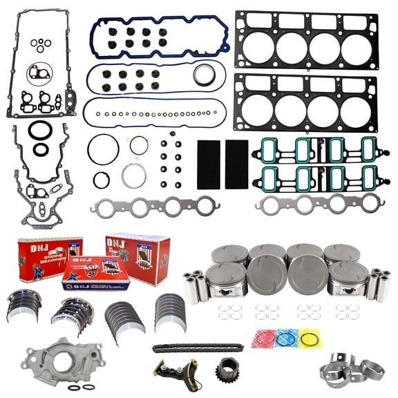 DNJ EK3217M Master Engine Rebuild Kit Fits Cars & Trucks 2007-2009 Chevrolet 6.0L V8 16V OHV 5967cc